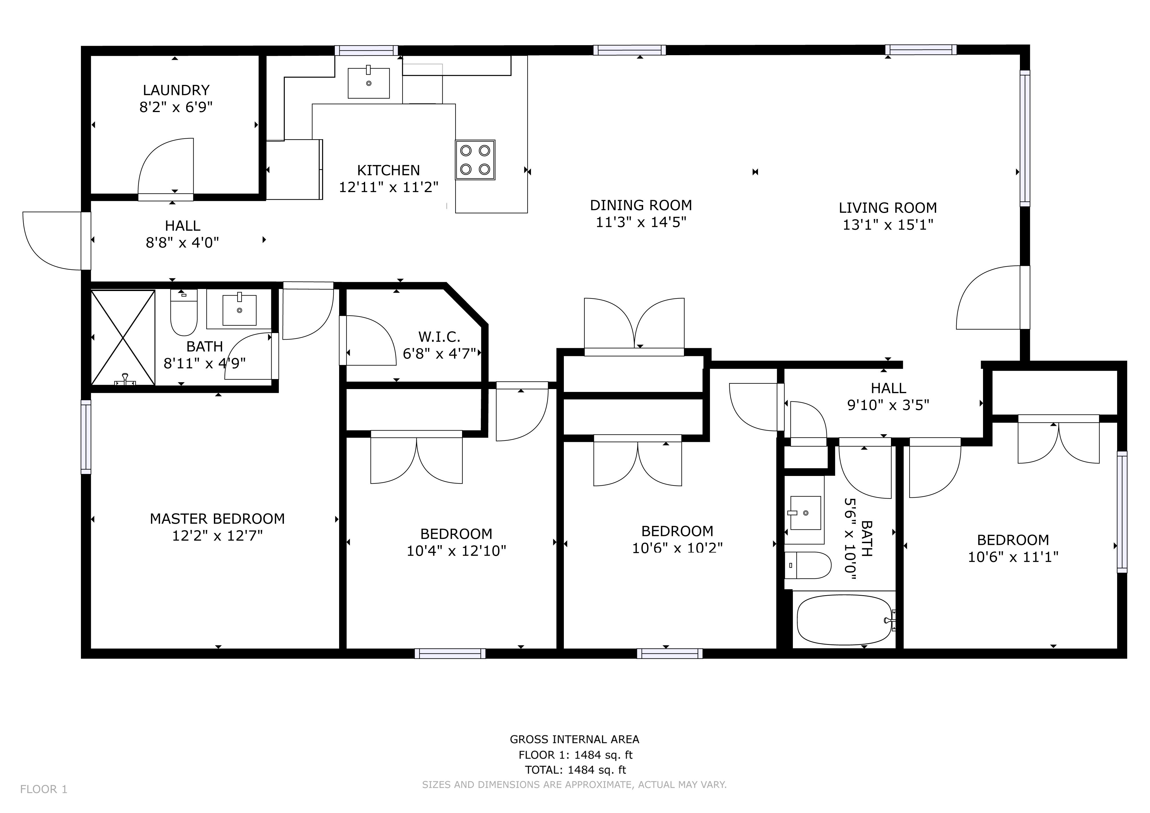 2807 Vermont Floor plan Walnut Floor plan